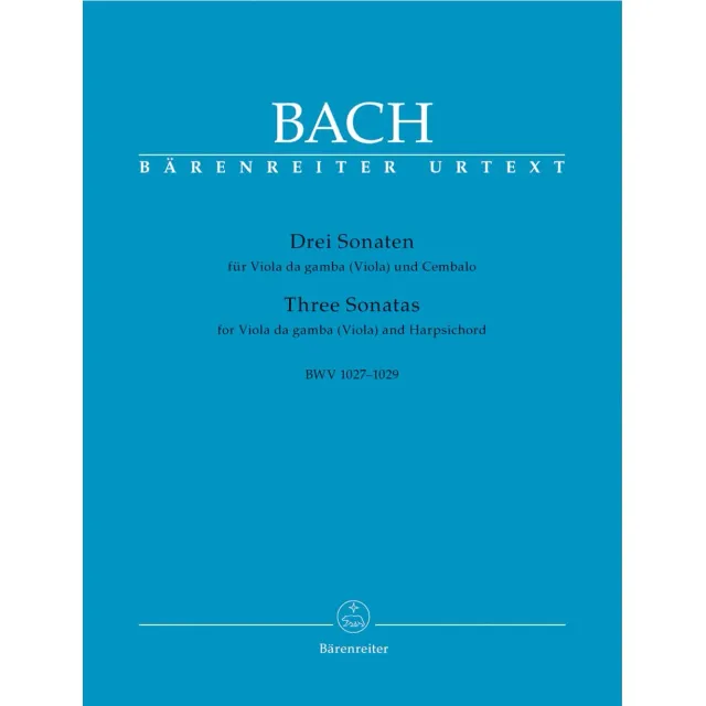 Bärenreiter Bach Gambensonaten BWV 1027 Noten Bratsche Klavier