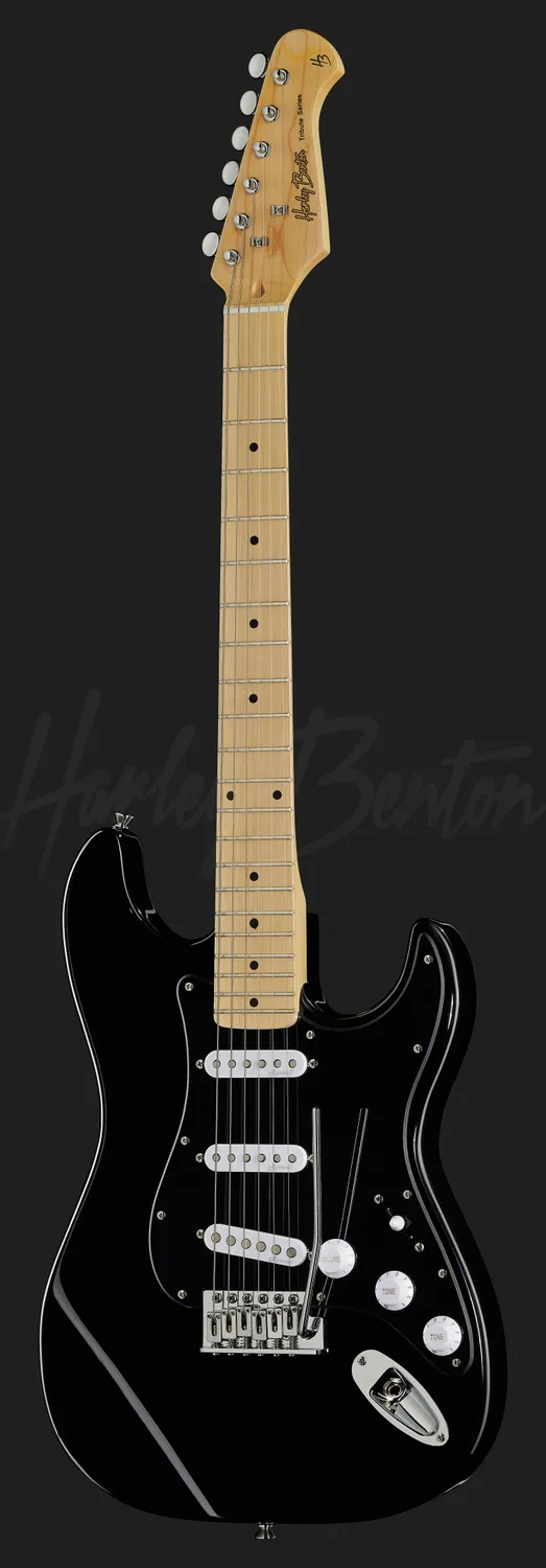 Harley Benton Classic ST-57DG Black E-Gitarre schwarz