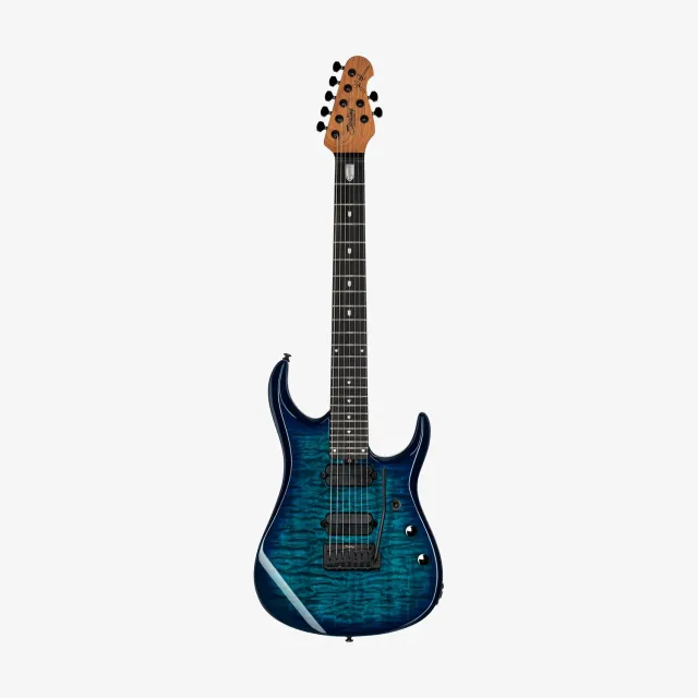 Sterling JP157 E-Gitarre Cerulean Paradise 7-saitig