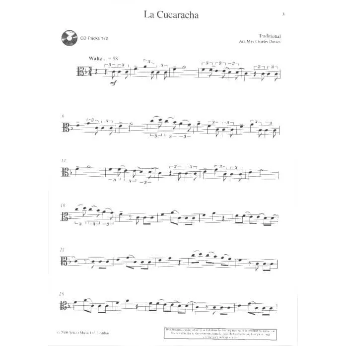 Schott Latin Themes Viola Notenbuch mit CD