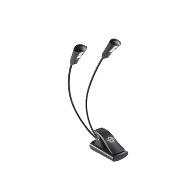 K&M Double 2-LED FlexLight Notenleuchte schwarz