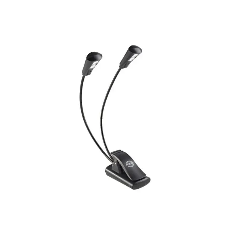 K&M Double 2-LED FlexLight Notenleuchte schwarz