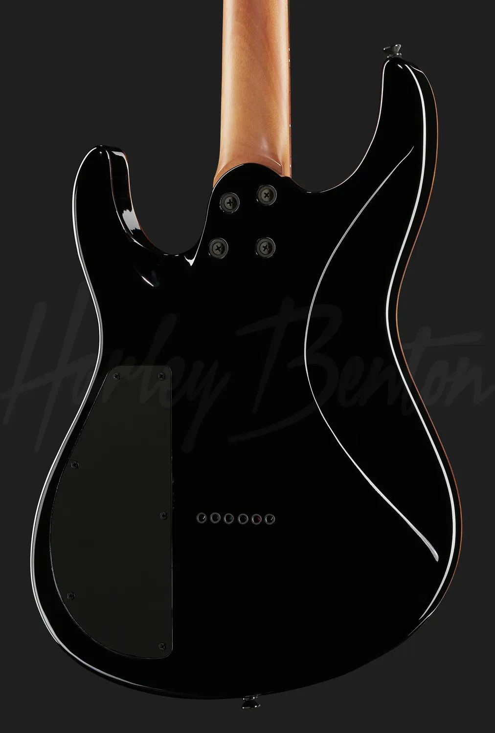 Harley Benton HP-42 Grey Flame E-Gitarre Flamed Maple