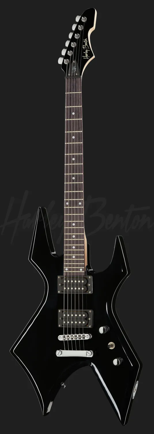 Harley Benton Classic WL-20 E-Gitarre Schwarz Humbucker