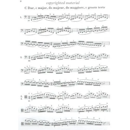 Carl Fischer Flesch Scale System Noten Cello