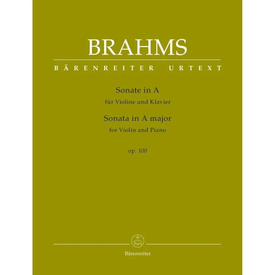 Bärenreiter Brahms Sonate A-Dur op. 100 Noten Violine Urtext