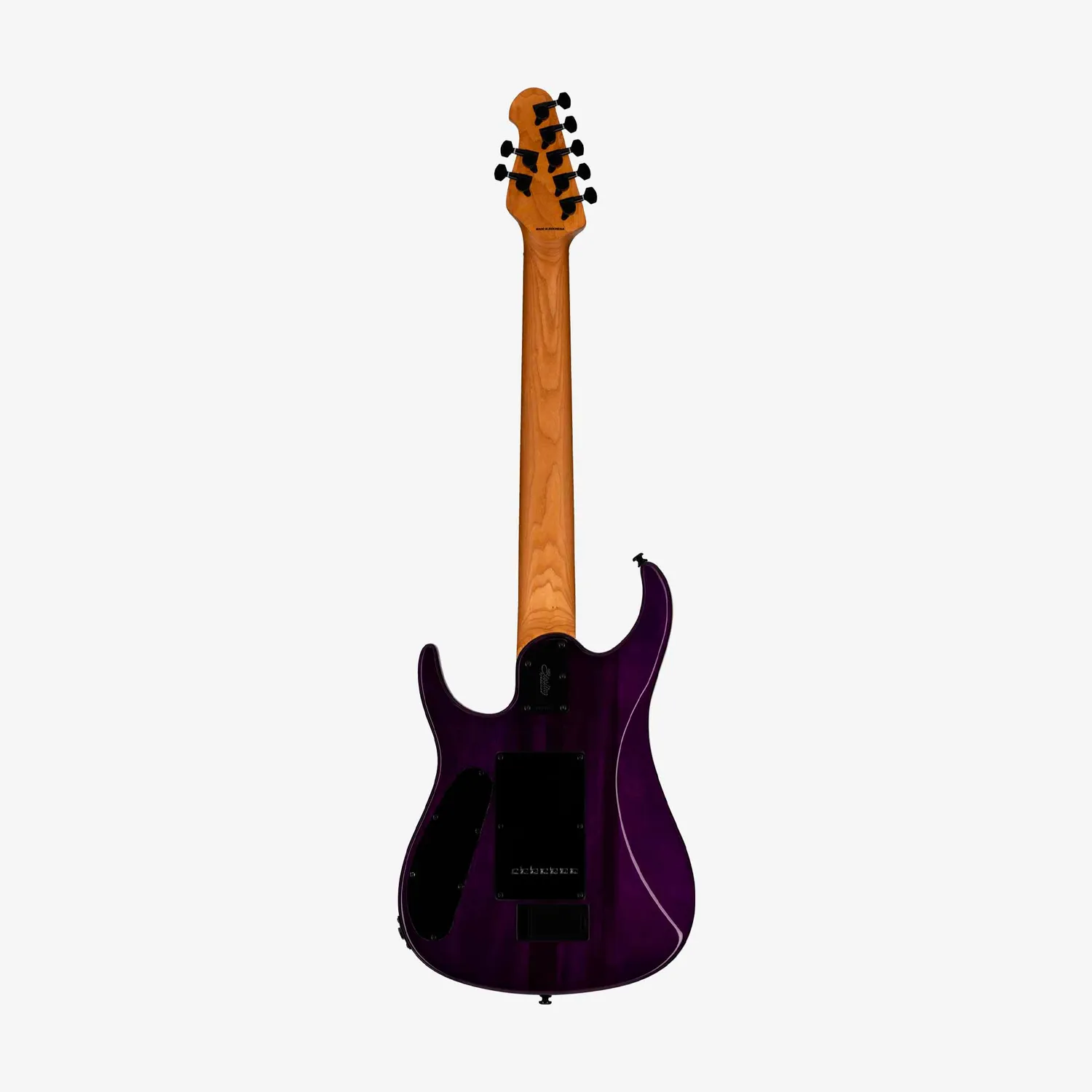Sterling Artist JP157 DiMarzio 7-Saiter E-Gitarre Purple Nebula