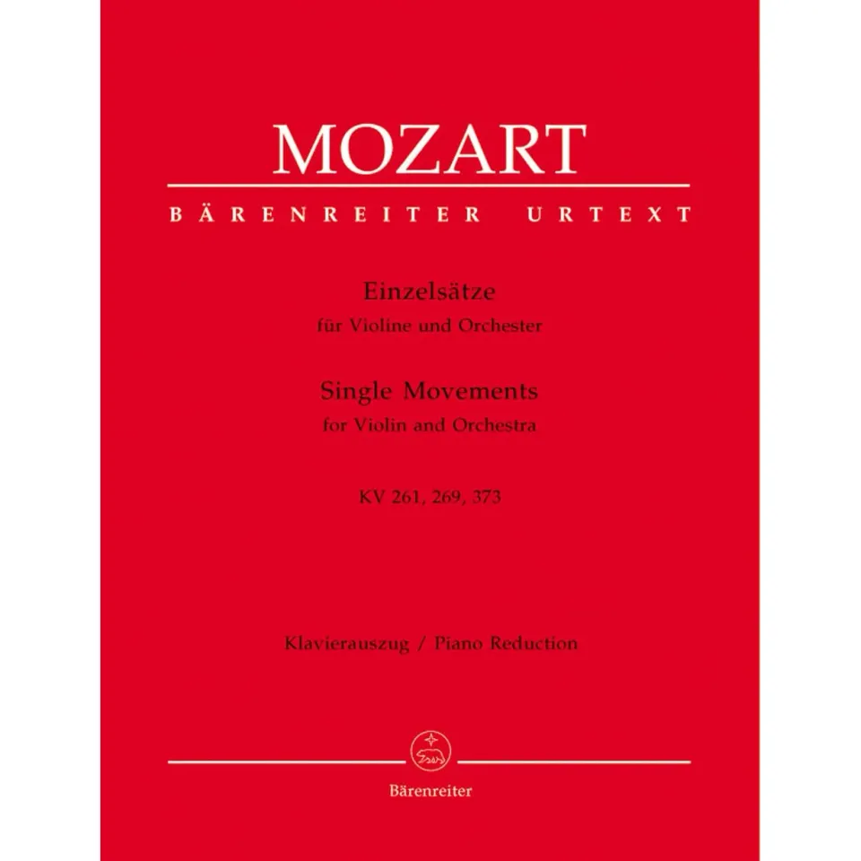 Bärenreiter Mozart Einzelsätze K261/269/373 Violine Urtext