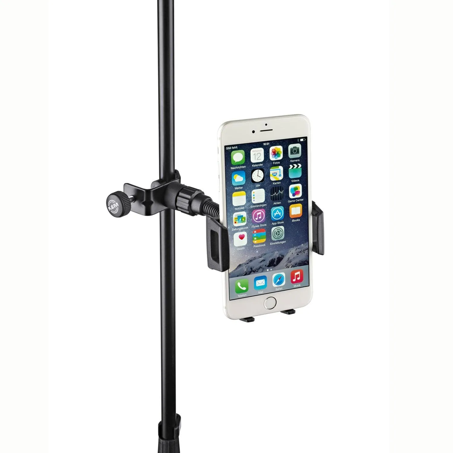 K&M Smartphone-Halter Universal Klemmhalter bis 8,4 cm Breite