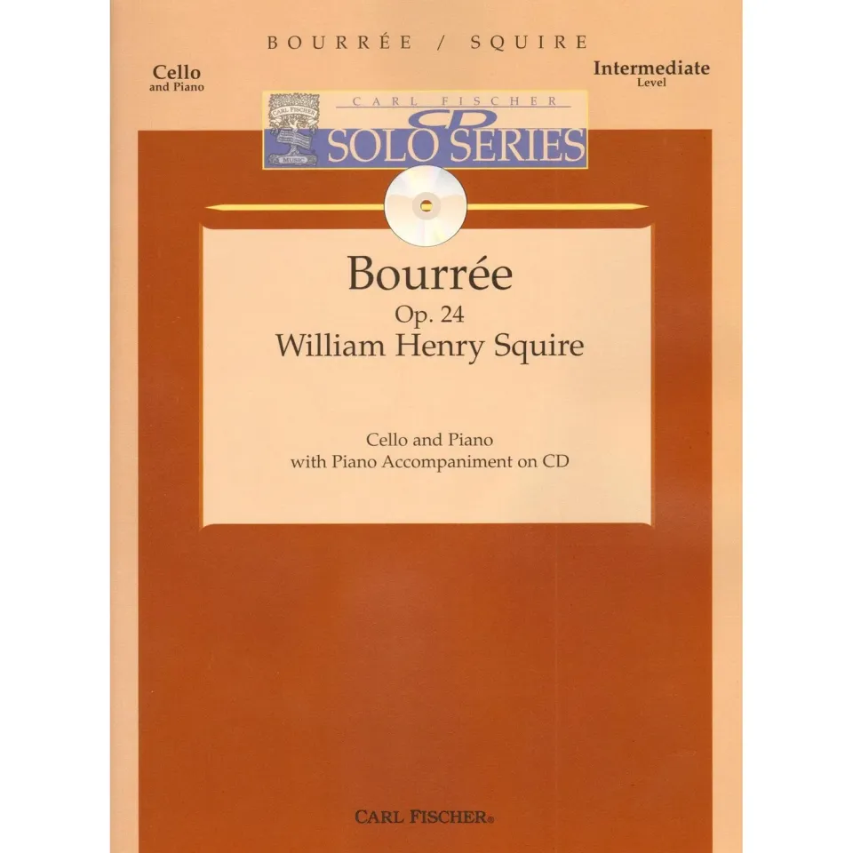 Carl Fischer Squire Bourée Op 24 Cello Noten Klavier