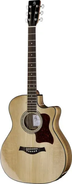 Harley Benton Custom CLG-414CE Bariton Westerngitarre Walnuss