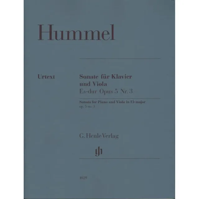 Hummel Sonate Es-Dur Op.5 Nr.3 Viola Klavier Henle Noten