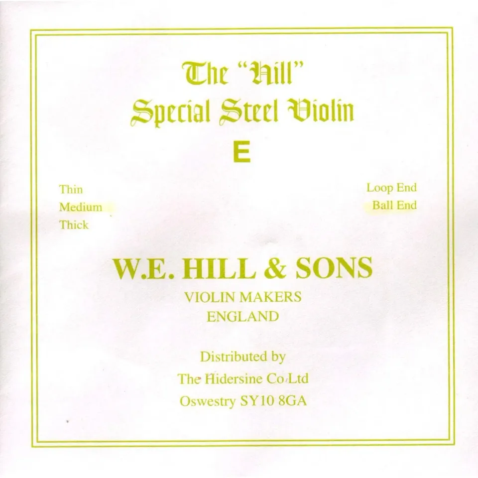 Hill & Sons E-Saite Violine 4/4 Stahl mittel Kugel
