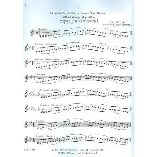 Shar Stössel Tonleitern Akkorde Noten Violine Boston