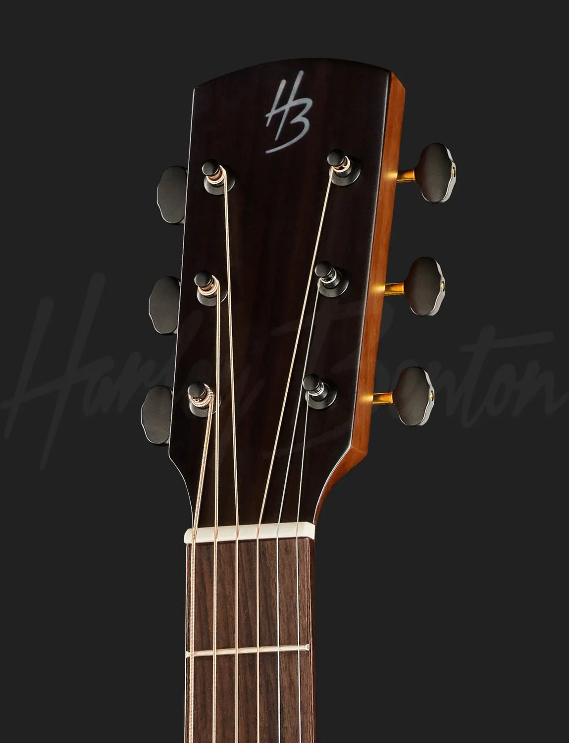 Harley Benton CLO-70ASR Akustikgitarre OM schwarz matt