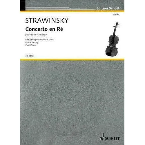 Shar Music Strawinsky Violinkonzert D-Dur Noten Geige