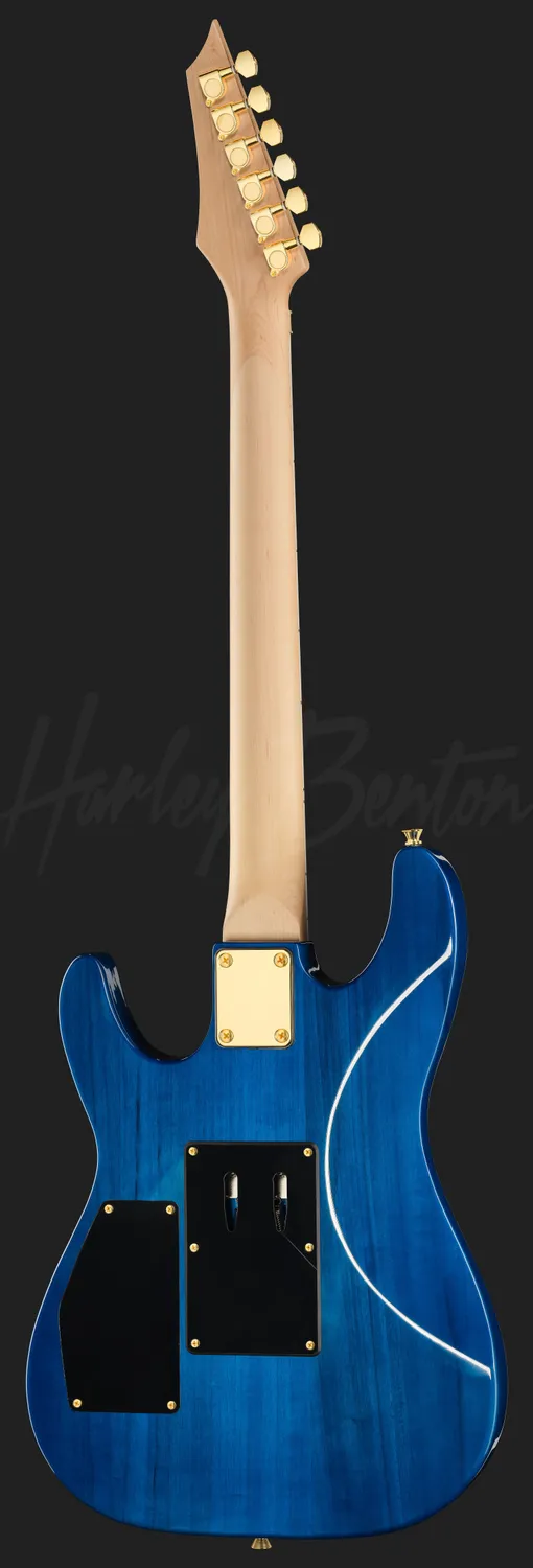 Harley Benton S-620 E-Gitarre Transparent Red Floyd Rose