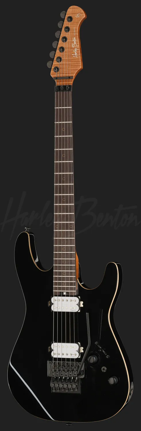Harley Benton Progressive Fusion-IV HH RW FR BM E-Gitarre Floyd Rose
