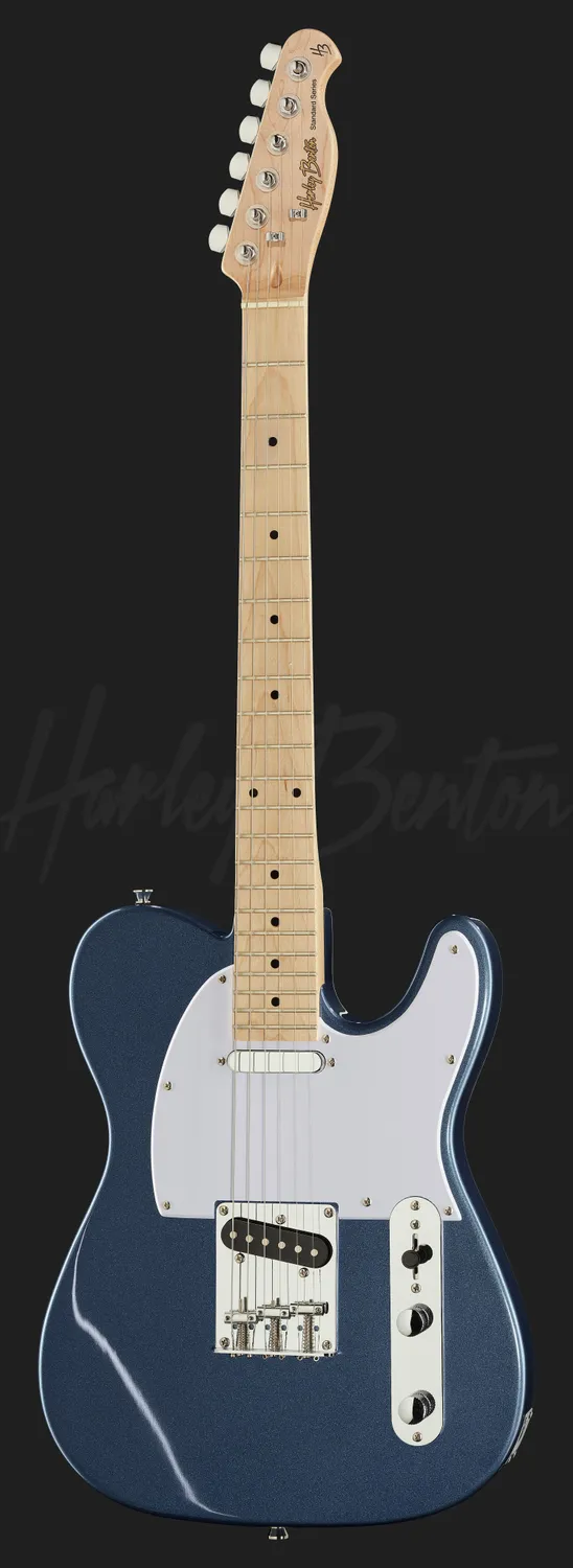 Harley Benton TE-20MN BM E-Gitarre Singlecoil blau