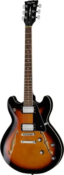 Harley Benton Vintage Series HB-35 Halbakustik-Gitarre Vintage Burst