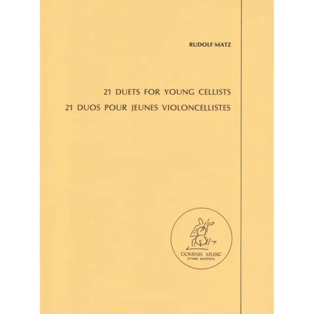 Rudolf Matz 21 Duette Cello-Noten 2 Celli