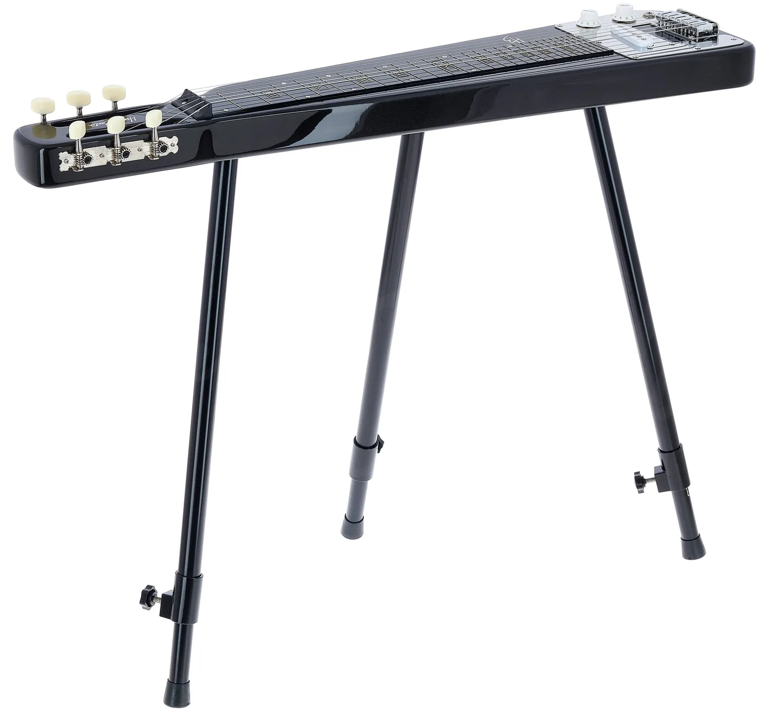 Harley Benton Slider II Lap-Steel-Gitarre Set mit Ständer Tonbar