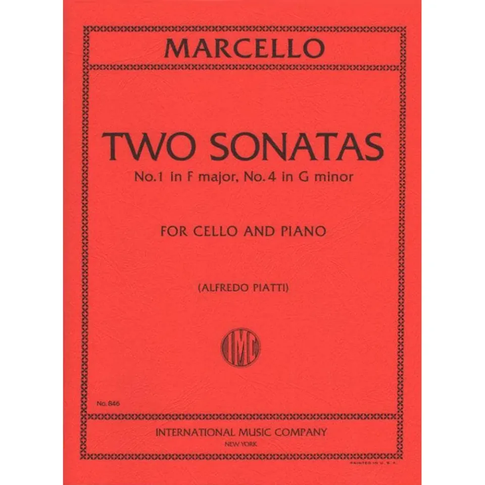 Shar Marcello 2 Sonaten Noten Cello Klavier F-Dur
