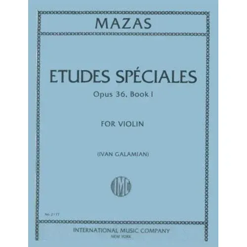 International Mazas Etudes Speciales Op 36 Heft 1 Violine Etüden