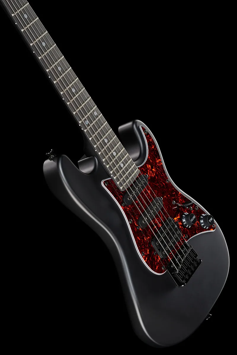 Harley Benton ST-Junior HSS 3/4 E-Gitarre Schwarz Kinder
