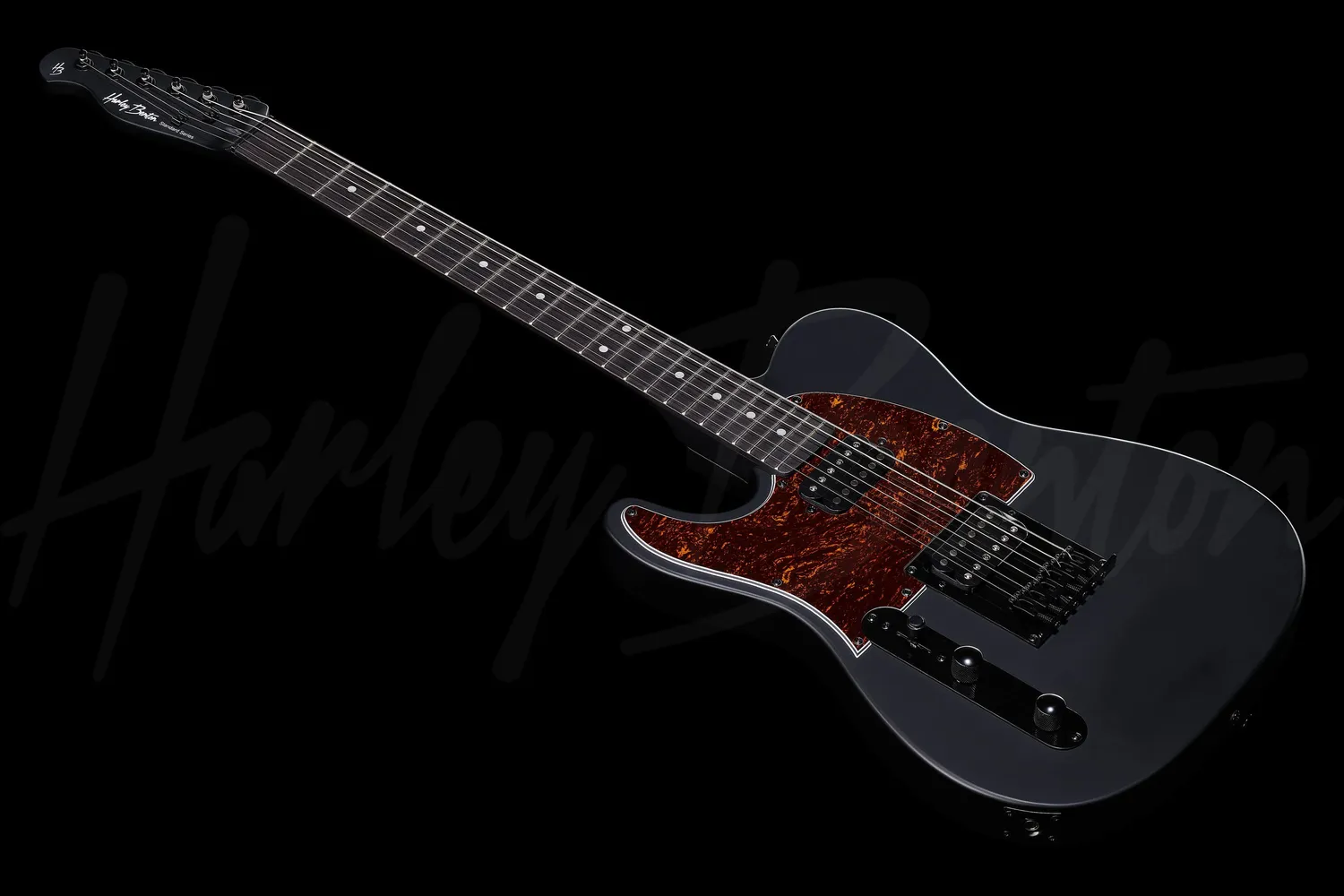 Harley Benton Student TE-20HH LH E-Gitarre Black Satin Humbucker