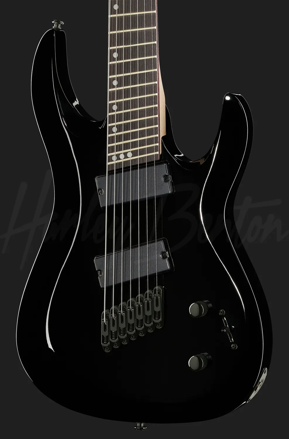 Harley Benton Progressive R-457BK MultiScale E-Gitarre 7-Saiter