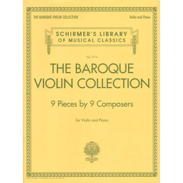 Shar Music Baroque Violin Collection Violinennoten Klavier 9 Stücke