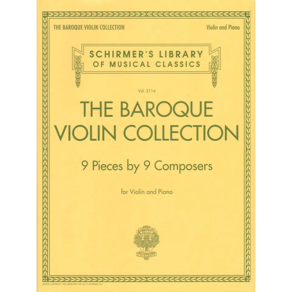 Shar Music Baroque Violin Collection Violinennoten Klavier 9 Stücke