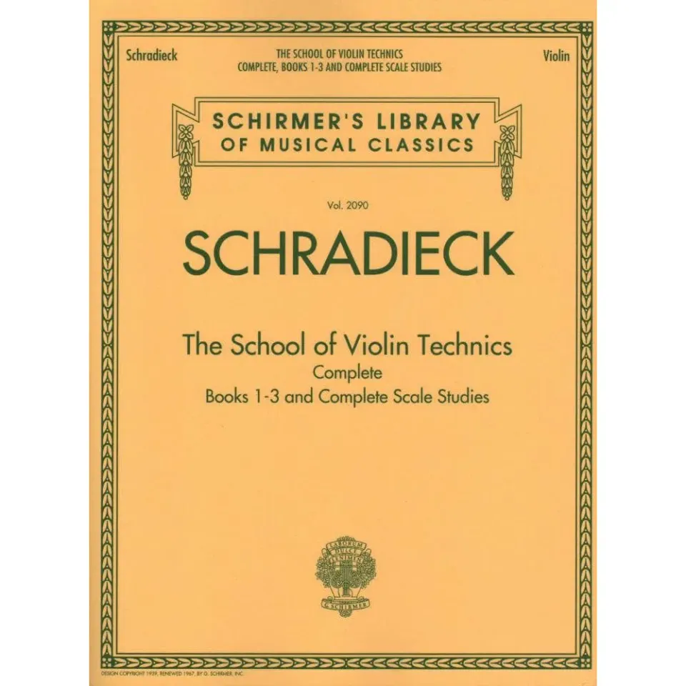 Shar Music Schradieck Violintechnik 1-3 Noten Violine komplett