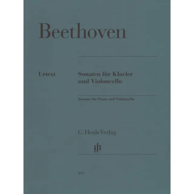 Beethoven Cellosonaten Henle Noten Cello Klavier Urtext komplett