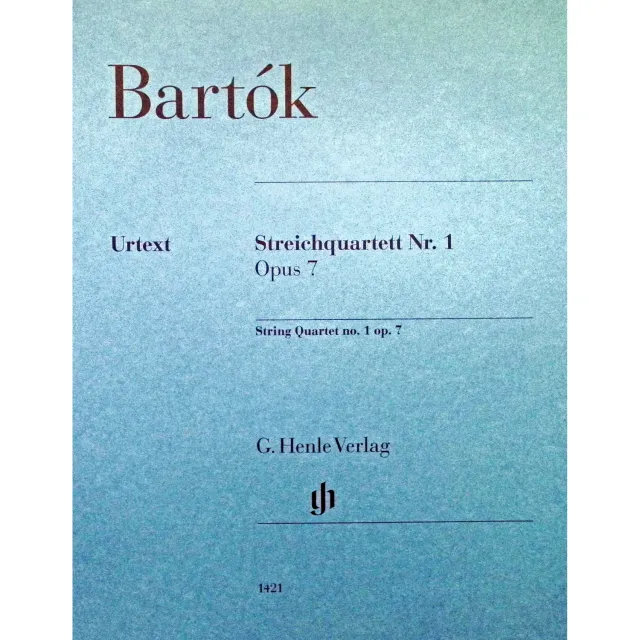 Bartók Streichquartett Nr.1 op.7 Henle Noten
