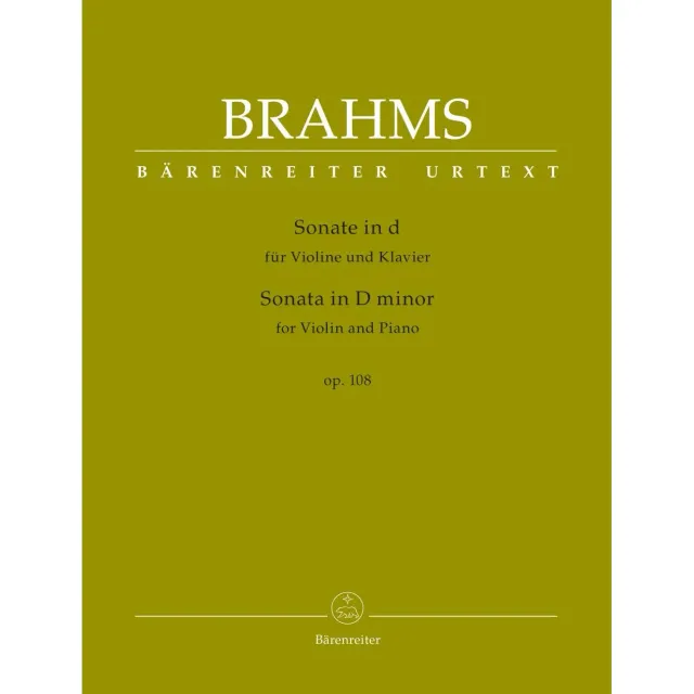 Bärenreiter Brahms Sonate d-Moll Op 108 Noten Violine