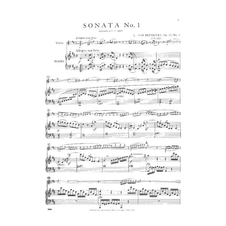 International Beethoven 10 Sonaten Violinnoten Klavier komplett