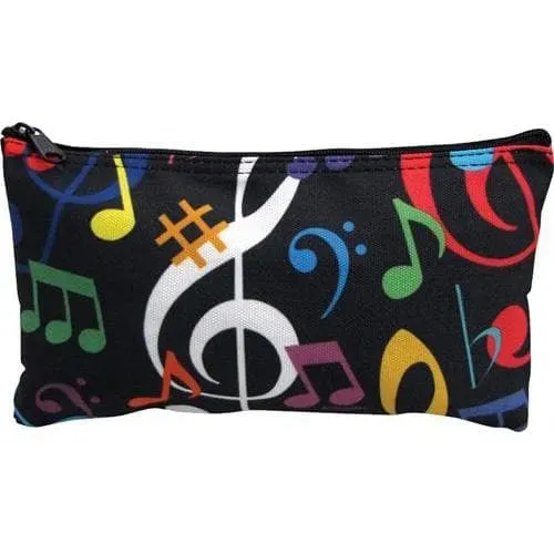 Shar Music Noten Reissverschlusstasche 25x14 cm Noten bunt
