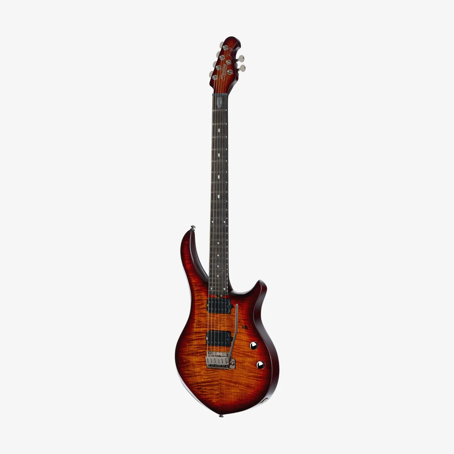 Sterling Majesty DiMarzio E-Gitarre Blood Orange Burst