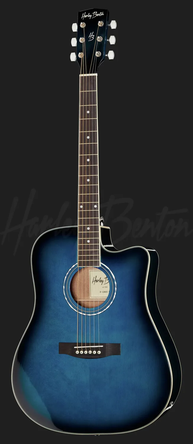 Harley Benton Custom D-120CE Westerngitarre TB Cutaway