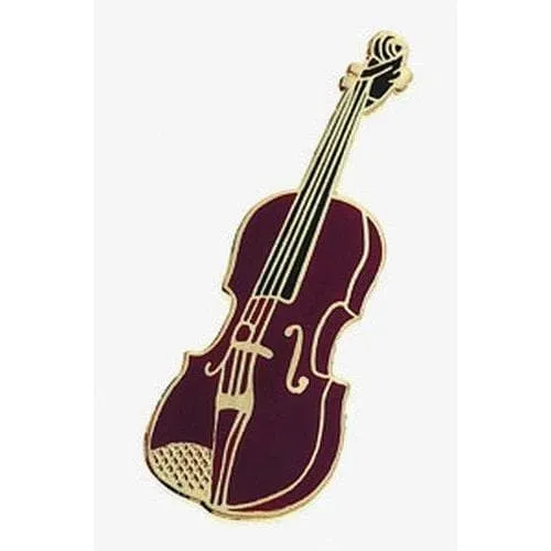 Shar Violin Pin Anstecknadel Geige gold Emaille