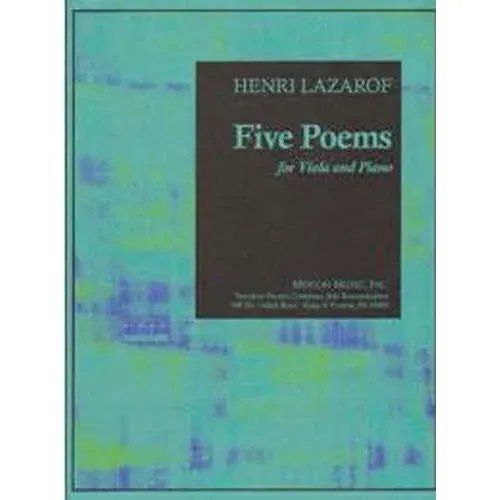 Merion Lazarof Five Poems Bratschennoten Viola Klavier