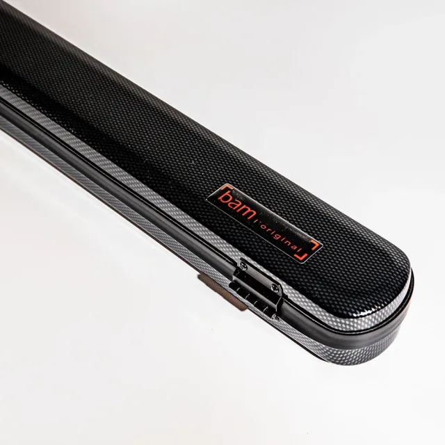 BAM Hightech Bogenetui 2 Bögen Violine Bratsche schwarz