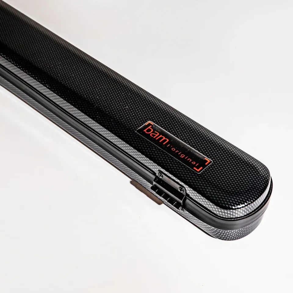 BAM Hightech Bogenetui 2 Bögen Violine Bratsche schwarz