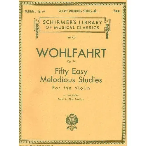 Shar Music Wohlfahrt Op 74 Heft 1 Violin-Etüden 1-25