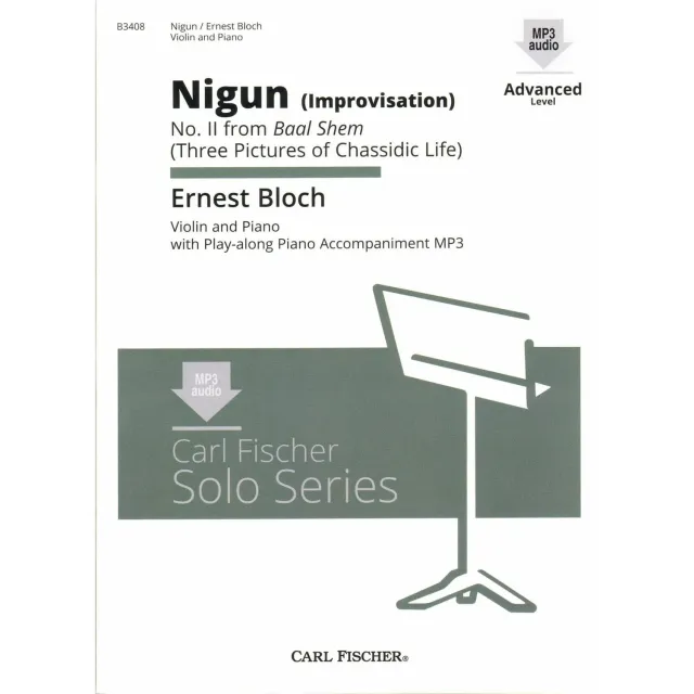 Bloch Nigun Baal Shem No 2 Violine Noten mit Klavier