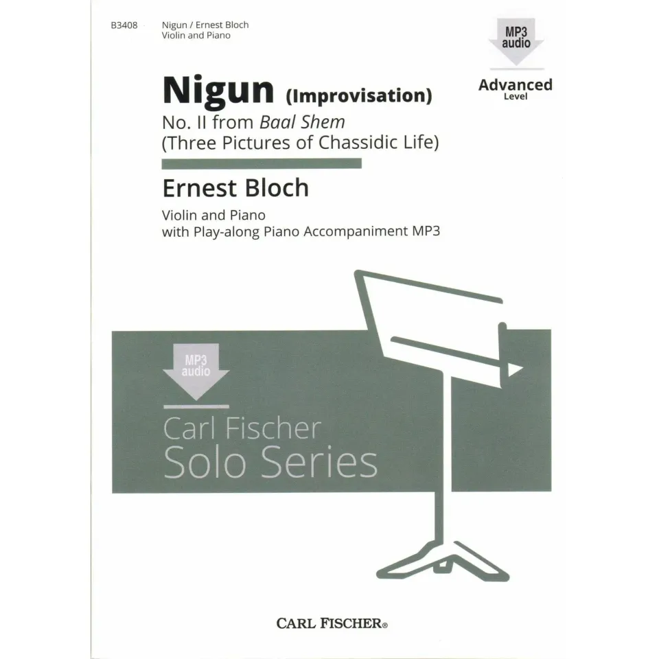 Bloch Nigun Baal Shem No 2 Violine Noten mit Klavier