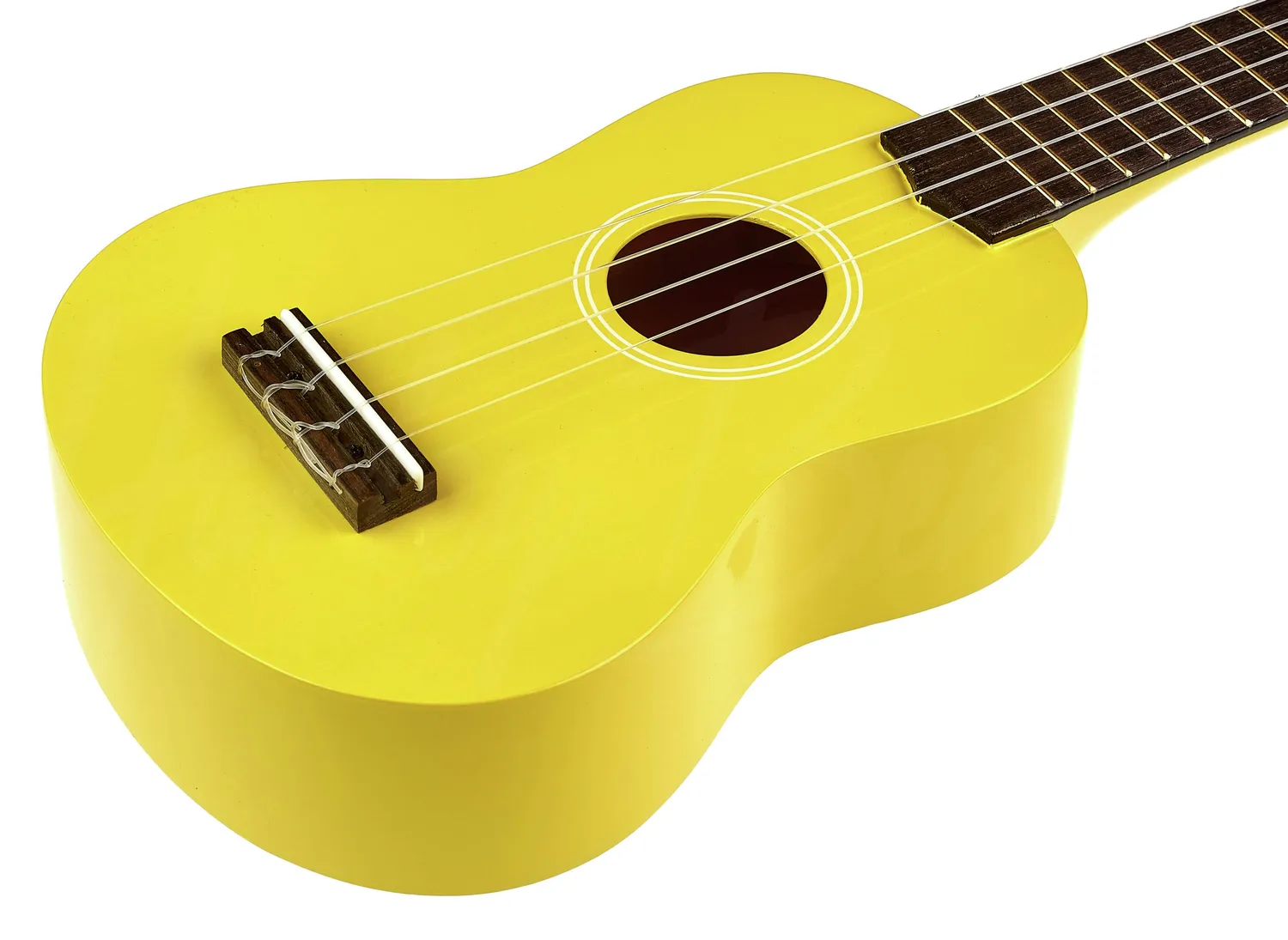 Harley Benton Standard HBUK12 Sopran-Ukulele Gelb Laminat