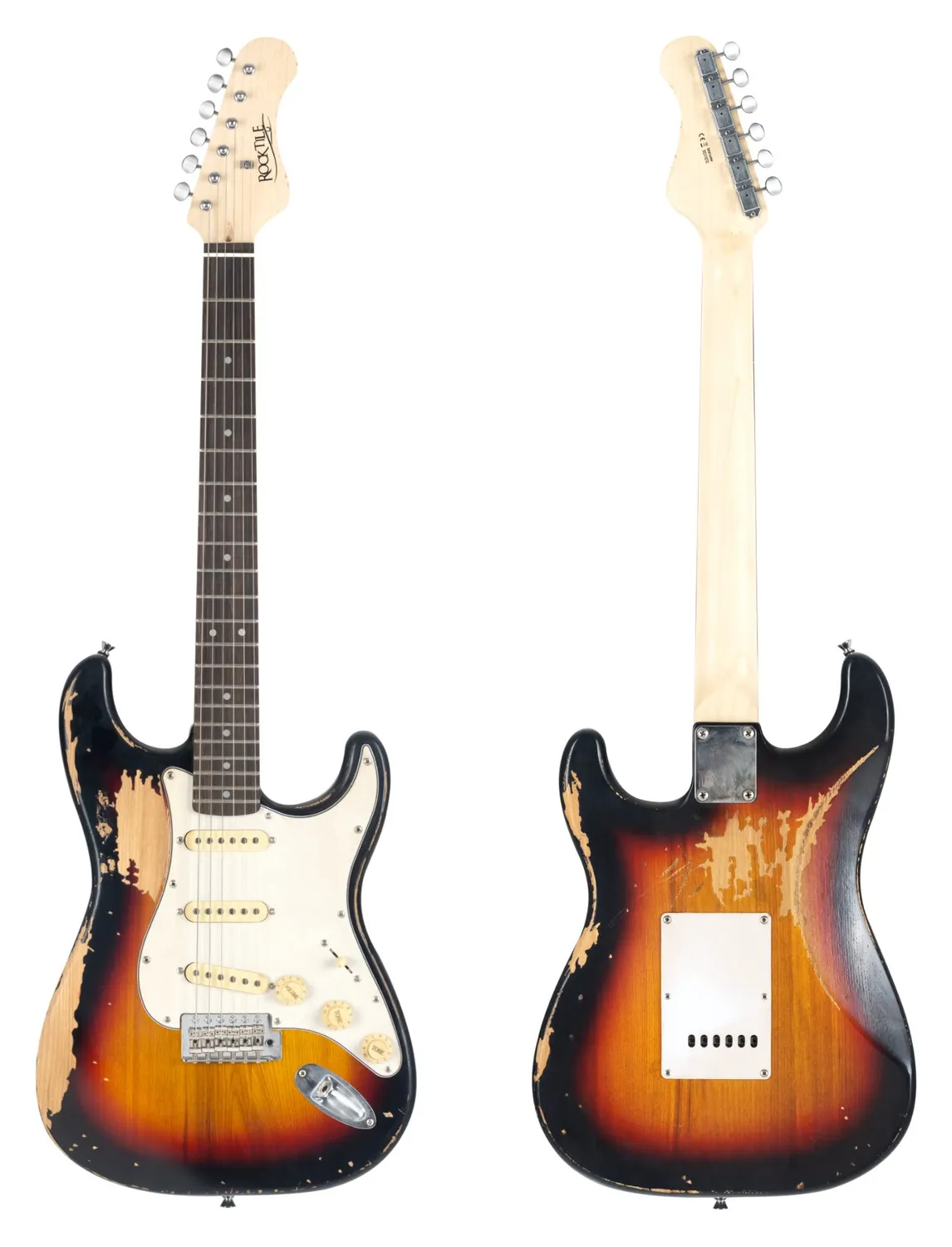 Rocktile Vinstage ST-BBSB E-Gitarre Sunburst Relic